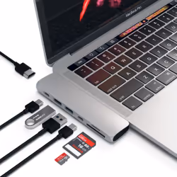 Satechi ST-CMBPS station d'accueil USB 3.2 Gen 1 (3.1 Gen 1) Type-C Argent - Vue supplémentaire 4