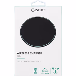 eSTUFF Wireless Charger Pad Smartphone Noir USB Recharge sans fil Intérieure