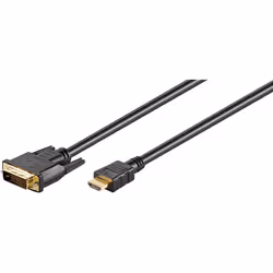 Microconnect HDM192411, 1 m, HDMI Type A (Standard), DVI-D, Mâle, Mâle, Droit