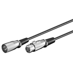 Microconnect XLRMF05 câble audio 0,5 m XLR (3-pin) Noir