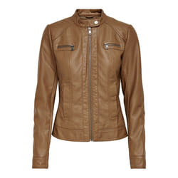 ONLY Veste en simili cuir Bandit 15081400 Marron Regular Fit
