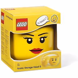 Tête de rangement - LEGO - 40311725 - Empilable - Jaune - D16 x H195 cm