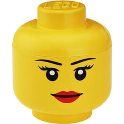 Boîte de rangement - LEGO - 40321725 - Tête empilable - Jaune - Grand modèle - D24 x H271 cm