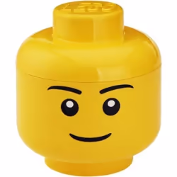 Tête de rangement - LEGO - Garçon Grand modèle - Plastique - Jaune - D24 x H271 cm