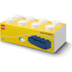 Brique de rangement - LEGO - 5006877 - Blanc - 2x4 - Avec tiroir