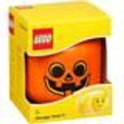 Boîte de rangement - LEGO - Tête de citrouille - Petite - 16 x 185 cm - Orange