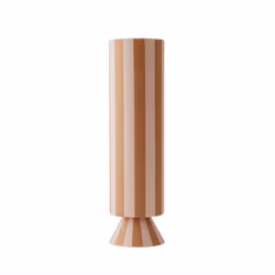 OYOY 1101043-307, Vase rond, Grès, Caramel, Rose, 310 mm, 85 mm, 85 mm