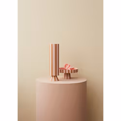 OYOY 1101043-307 vase Vase rond Grès Caramel, Rose