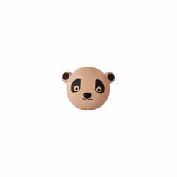 OYOY Panda, Intérieure, Crochet pour serviette, Noir, Bois, Bois, 55 mm, 60 mm