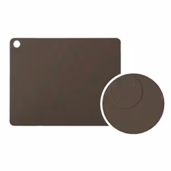 OYOY Dotto, Rectangle, Marron, Monochromatique, Silicone, 340 mm, 450 mm