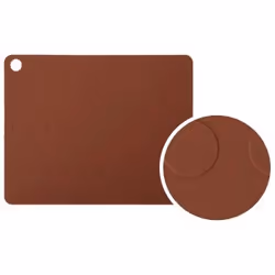 OYOY Dotto, Rectangle, Marron, Monochromatique, Silicone, 340 mm, 450 mm