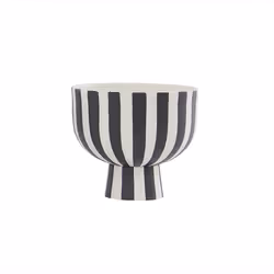 OYOY L10231, Bol de service, Grès, Noir, Blanc, Rond, 150 mm, 150 mm
