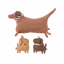 OYOY Hunsi Dog w/ Puppies, Peluche chien, Interactif
