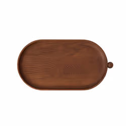 OYOY Inka, Plateau de service classique, Ovale, Bois, Marron, 180 mm, 342 mm
