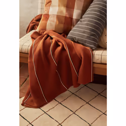 OYOY L300230 plaid 184 x 134 cm Coton Marron