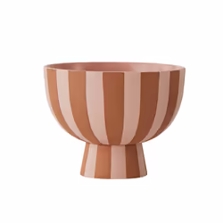 OYOY Toppu Mini, Marron, Rose, Grès, 12,6 cm, 100 mm