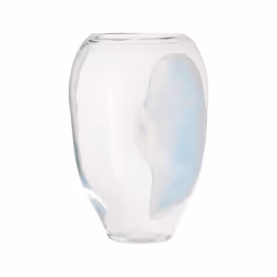 OYOY L300280, Vase cylindrique, Verre, Bleu, Blanc, Table, Intérieure, 350 mm