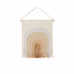 OYOY Follow The Rainbow Mini Wall Rug, Lavande, Image, Coton, Laine, Rectangulaire, Intérieure, Garçon/Fille