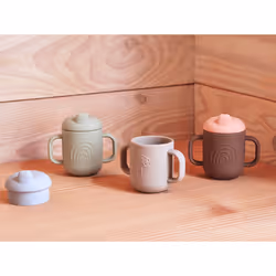 OYOY M107187 Couvercle de tasse Chocolat, Corail 2 pièce(s) Silicone
