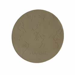 OYOY M107141, Rond, Olive, Monochromatique, Silicone, Garçon/Fille, 390 mm