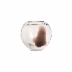 OYOY L300396, Vase rond, Verre, Chocolat, Table, Intérieure, 130 mm
