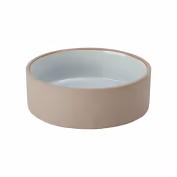 OYOY Z60044, Chien, Vitrocéramique, Beige, Blanc, Ensemble gamelles pour animaux de compagnie, Monochromatique, 17 cm