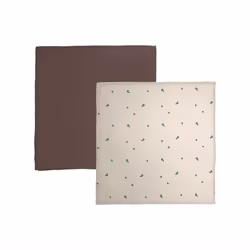 OYOY M107280, Couverture à emmailloter, Marron, Monochromatique, Coton, Mousseline, Garçon/Fille, Lavage en machine