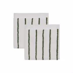 OYOY Raita, Coton, Motif, Vert, Blanc, Serviette de toilette, 2 pièce(s)