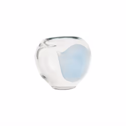 OYOY L300278, Vase rond, Verre, Bleu, Blanc, Table, Intérieure, 130 mm