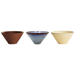 OYOY L300693 bol Ensemble de bols Rond Grès, Terre cuite Beige, Bleu, Terre cuite 3 pièce(s)