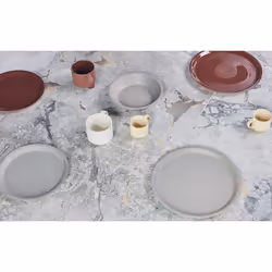 OYOY Yuka Assiette de dîner Rond Gris