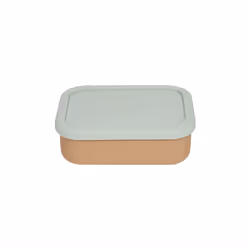 OYOY Yummy, Boîte de rangement alimentaire, Adulte, Marron, Vert, Silicone, Monochromatique, Rectangulaire