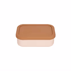 OYOY Yummy, Boîte de rangement alimentaire, Adulte, Marron, Jaune, Silicone, Monochromatique, Rectangulaire