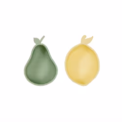 OYOY M107409, Bol à en-cas, Silicone, Vert, Jaune, Mat, 0,21 L, 9 cm