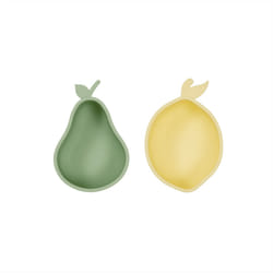 OYOY M107409 bol Bol à en-cas 0,21 L Silicone Vert, Jaune 2 pièce(s)