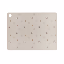 OYOY M107411, Rectangle, Beige, Marron, Motif, Silicone, Motif animal, Garçon/Fille