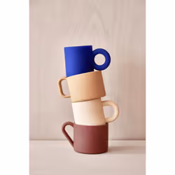 OYOY Nomu Tasse Beige, Rouge Universel 2 pièce(s)