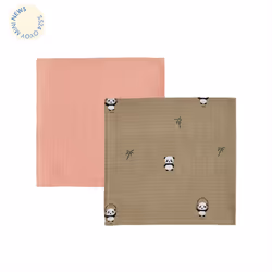 OYOY M107558, Couverture à emmailloter, Kaki, Rose, Motif, Coton, Garçon/Fille, 700 mm