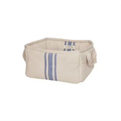 OYOY L301163 Panier à pain Carré Coton, Polyester Bleu, Naturel