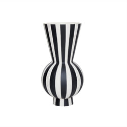 OYOY L301173 vase Vase rond Grès Noir, Blanc