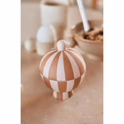 OYOY L301176 pot Rond Grès Beige, Marron