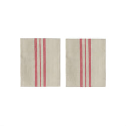 OYOY L301263 serviette 2 pièce(s) Naturel, Rouge Coton