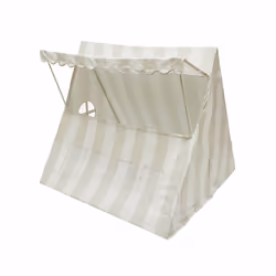 OYOY Yummy, Tente, Fibre de verre, Polyester, Beige, Blanc