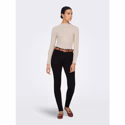 ONLY ONLROYAL High waist Skinny Fit Jeans Noir - Vue supplémentaire 5