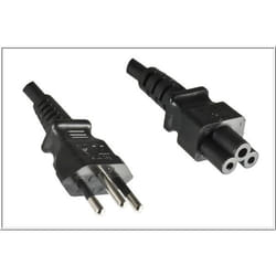 Microconnect PE010818BRAZIL câble électrique Noir 1,8 m Coupleur C5