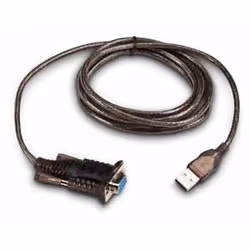 Intermec USB to Serial Adapter, Noir, 1,8 m, USB Type-A, DB-9, Mâle, Femelle