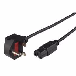 Microconnect BS-1363/C15, 2 m, 2 m, BS 1363, Coupleur C15, H05V2V2-F, 250 V, 2.5 A