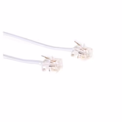 Microconnect MPK181W, 1 m, RJ11, RJ11, Blanc, Mâle, Mâle