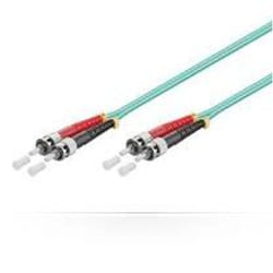 Microconnect 5m, ST/UPC - ST/UPC câble de fibre optique 0,5 m OM3 Bleu