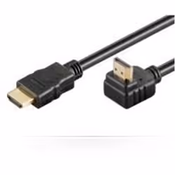 Microconnect HDM19192V1.4A90, 2 m, HDMI Type A (Standard), HDMI Type A (Standard), 3840 x 2160 pixels, Compatibilité 3D, Noir